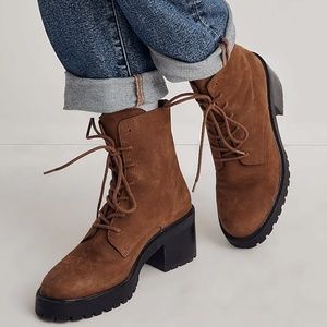Madewell Bradley Lace-Up Lugsole Boot